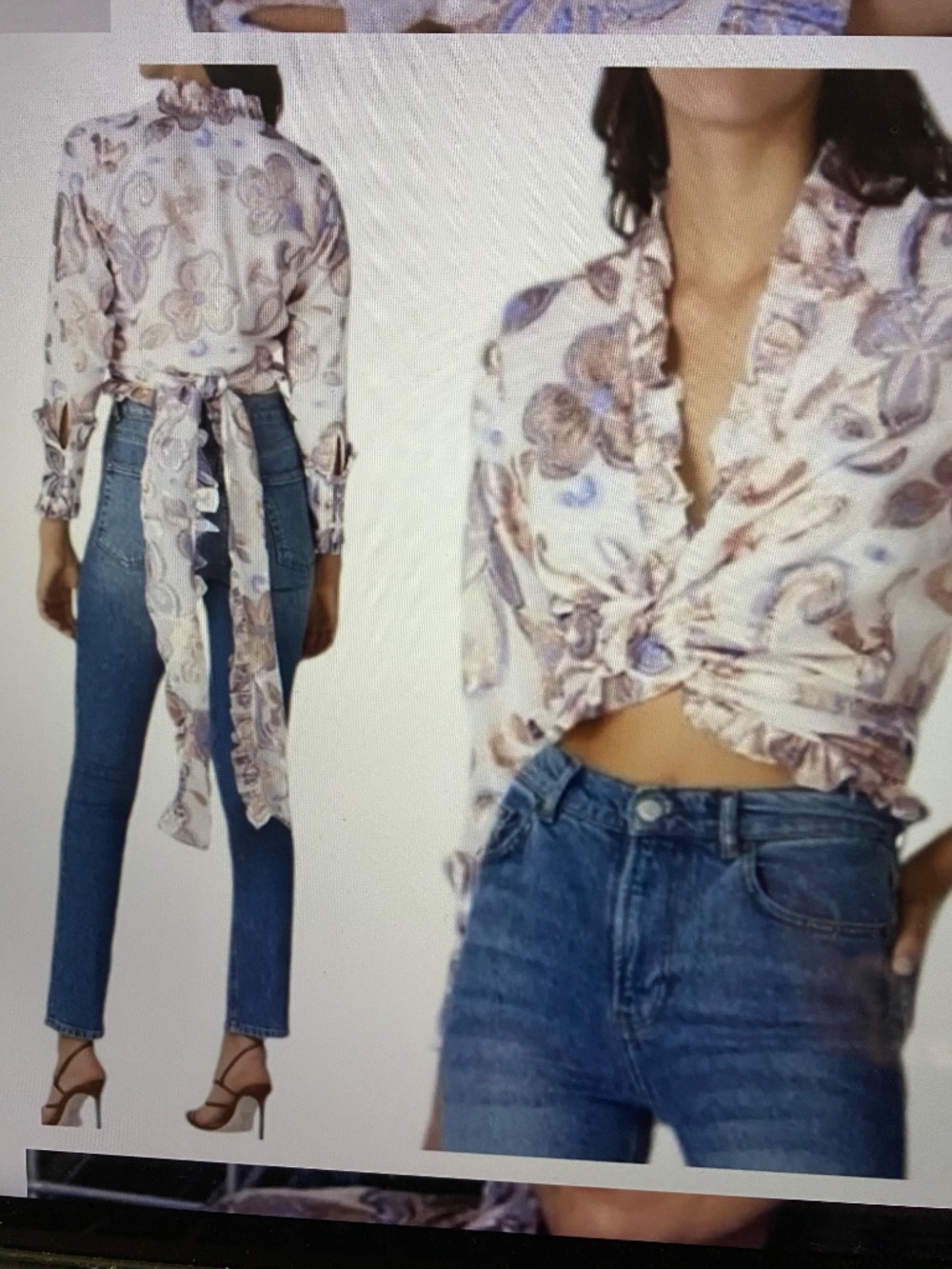 Alexis Marceau Ruffle wrap Blouse - Picture 6 of 6